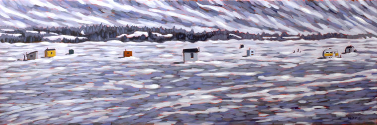 Ice Huts at Bewdley by Luke Despatie